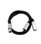 OMNITRONIC Adapterkabel XLR(F)/2xXLR(M) 1m sw