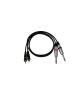 OMNITRONIC Adapterkabel 2xKlinke/2xCinch 1m sw