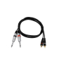 OMNITRONIC Adapterkabel 2xKlinke/2xCinch 1,5m sw