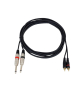 OMNITRONIC Adapterkabel 2xKlinke/2xCinch 3m sw