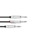 OMNITRONIC Adapterkabel Klinke/2xKlinke 3m