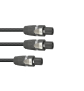 SOMMER CABLE Adapterkabel Speakon/2xSpeakon 1m sw