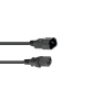 OMNITRONIC Kaltgeräte Verlängerung 3x1,0 3m sw