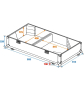 ROADINGER Flightcase 2x PAS-215