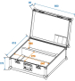 ROADINGER Flightcase 2x TS-150/TS-7/TS-255