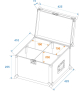 ROADINGER Flightcase 4x TMH-6/7/8/9