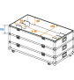 ROADINGER Flightcase 12x LED-Leiste mit Rollen