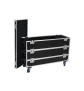 ROADINGER Flightcase 12x LED-Leiste mit Rollen