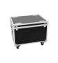 ROADINGER Flightcase 4x LED THA-100F/THA-120PC mit Rollen