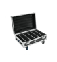 ROADINGER Flightcase 4x AKKU BAR-6 Glow QCL Flex QuickDMX mit Ladefunktion
