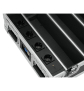 ROADINGER Flightcase 4x AKKU BAR-6 Glow QCL Flex QuickDMX mit Ladefunktion