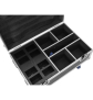 ROADINGER Flightcase 4x AKKU IP UP-4 Plus HCL Spot WDMX mit Ladefunktion