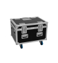 ROADINGER Flightcase 4x LED TMH-X4 mit Rollen