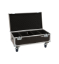 ROADINGER Flightcase 4x Audience Blinder 2x100W mit Rollen