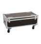 ROADINGER Flightcase 4x Audience Blinder 2x100W mit Rollen