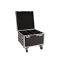 ROADINGER Flightcase 4x LED Theatre COB 100 Serie mit Rollen