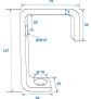 EUROLITE TH-52 Theaterhaken silber