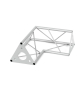 DECOTRUSS SAC-21 Ecke 2-Weg 90° silber
