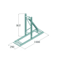 ALUTRUSS BILOCK BQ2-T-3 Standfuß