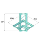 ALUTRUSS BISYSTEM PH-44 4-Weg Ecke horizontal