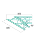 ALUTRUSS DECOLOCK DQ3-SPAC19 2-Weg Ecke 45° sw