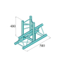 ALUTRUSS DECOLOCK DQ3-SPAT35 3-Weg T-Stück 90° sw