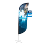 Beachflag Alu Paddel - Beidseitiger Druck 
