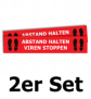 Bodenaufkleber 2er Set