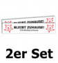 Bodenaufkleber Motiv "Bleibt Zuhause" 2er Set