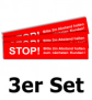 Bodenaufkleber 3er Set