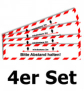 Bodenaufkleber 4er Set