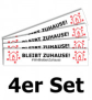 Bodenaufkleber Motiv "Bleibt Zuhause" 4er Set