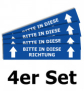 Bodenaufkleber 4er Set