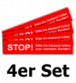 Bodenaufkleber 4er Set