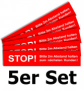 Bodenaufkleber 5er Set