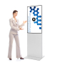 Digitale Infostele Smart Line mit Samsung Bildschirm - weiß Live 01
