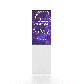 Digitale Infostele Smart Line mit Samsung Bildschirm - GIF 360 Grad mit Werbung weiß