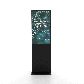 Digitale Smart Line Infostele doppelseitig mit Samsung-Bildschirm Schwarz 43 Zoll - GIF 360 Grad mit Werbung 
