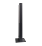 Digitale Smart Line Infostele doppelseitig mit Samsung-Bildschirm Schwarz - Profilansicht