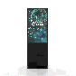 Digitale Smart Line Infostele doppelseitig mit Samsung-Bildschirm Schwarz 50 Zoll - GIF 360 Grad mit Werbung 