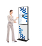 Digitale Spannstoff Stele mit 43