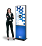 Digitale Spannstoff Stele mit 50