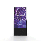 Digitaler Kundenstopper Smart Line mit 43 Zoll Samsung-Bildschirm Schwarz - GIF 360 Grad mit Werbung 
