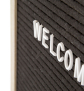 Letterboard Hellbraun - Buchstaben im Detail