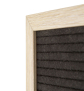 Letterboard Hellbraun - Ecke im Detail