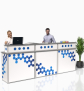 Aufsatz Messetheke 3m breit - Live 2