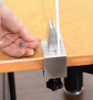 Acrylglas Trennwand Tisch mit Durchreiche