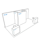  PIXLIP GO Kopf Messestand 6 x 2,5m - Skizze