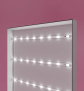 POP Rückwand mit LED - Oben im Detail