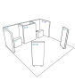 PIXLIP GO Kopf Messestand 6 x 5m - Skizze